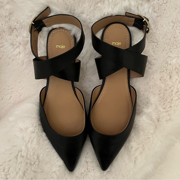 ***Kept for Myself***Maje Fimea strappy ballet flats 37 - Picture 7 of 16